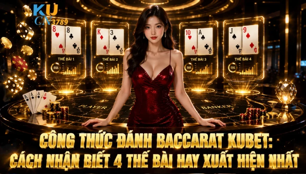 Công Thức Đánh Baccarat Kubet: Cách Nhận Biết 4 Thế Bài Hay Xuất Hiện Nhất